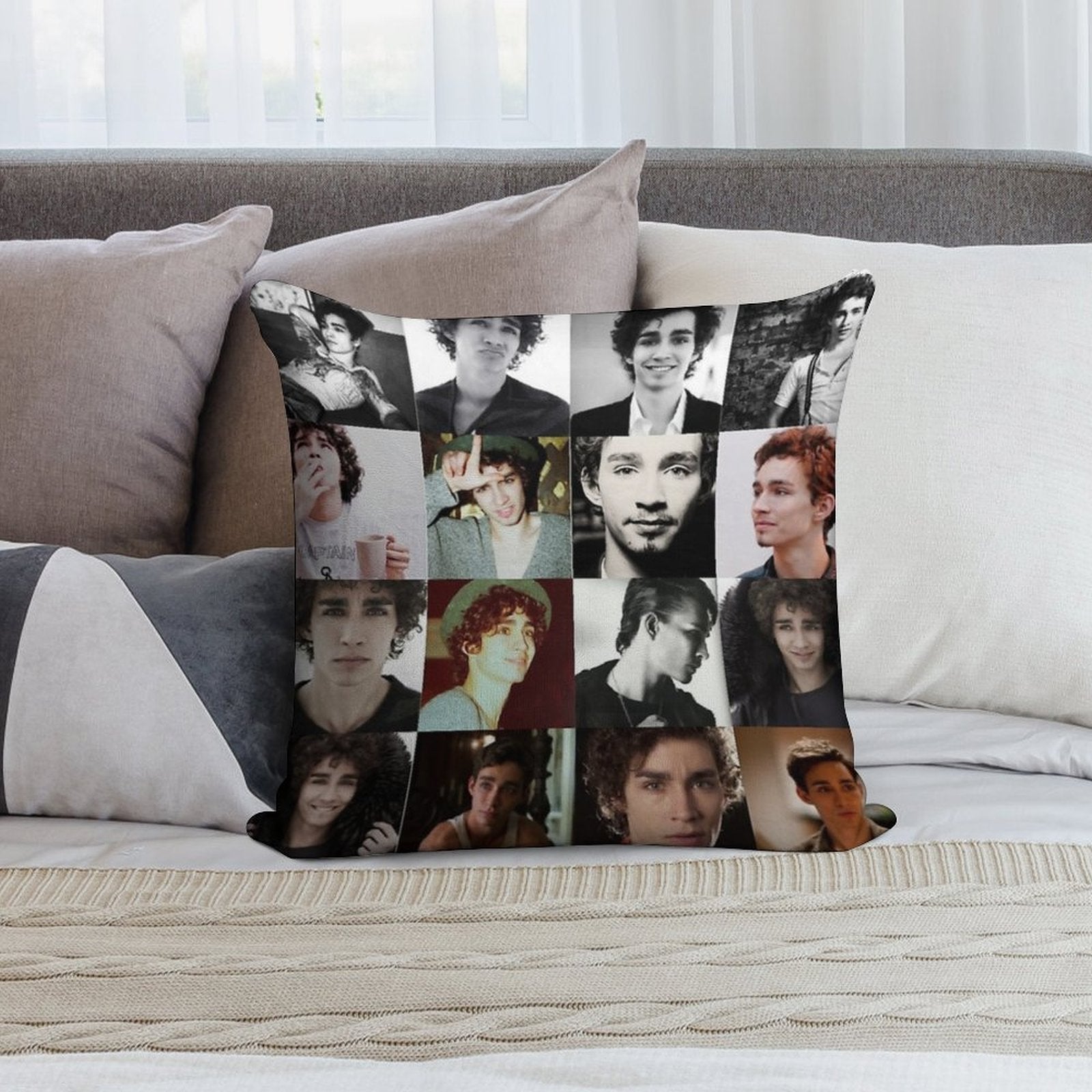 Robert Sheehan Soft Skin-Friendly Throw Pillow