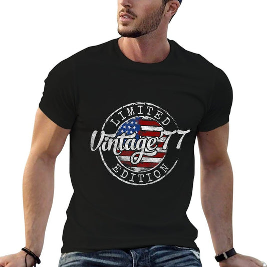 Vintage 1977 48th Birthday Gifts For Men Women 48 Year Old Comfortable T-Shirt