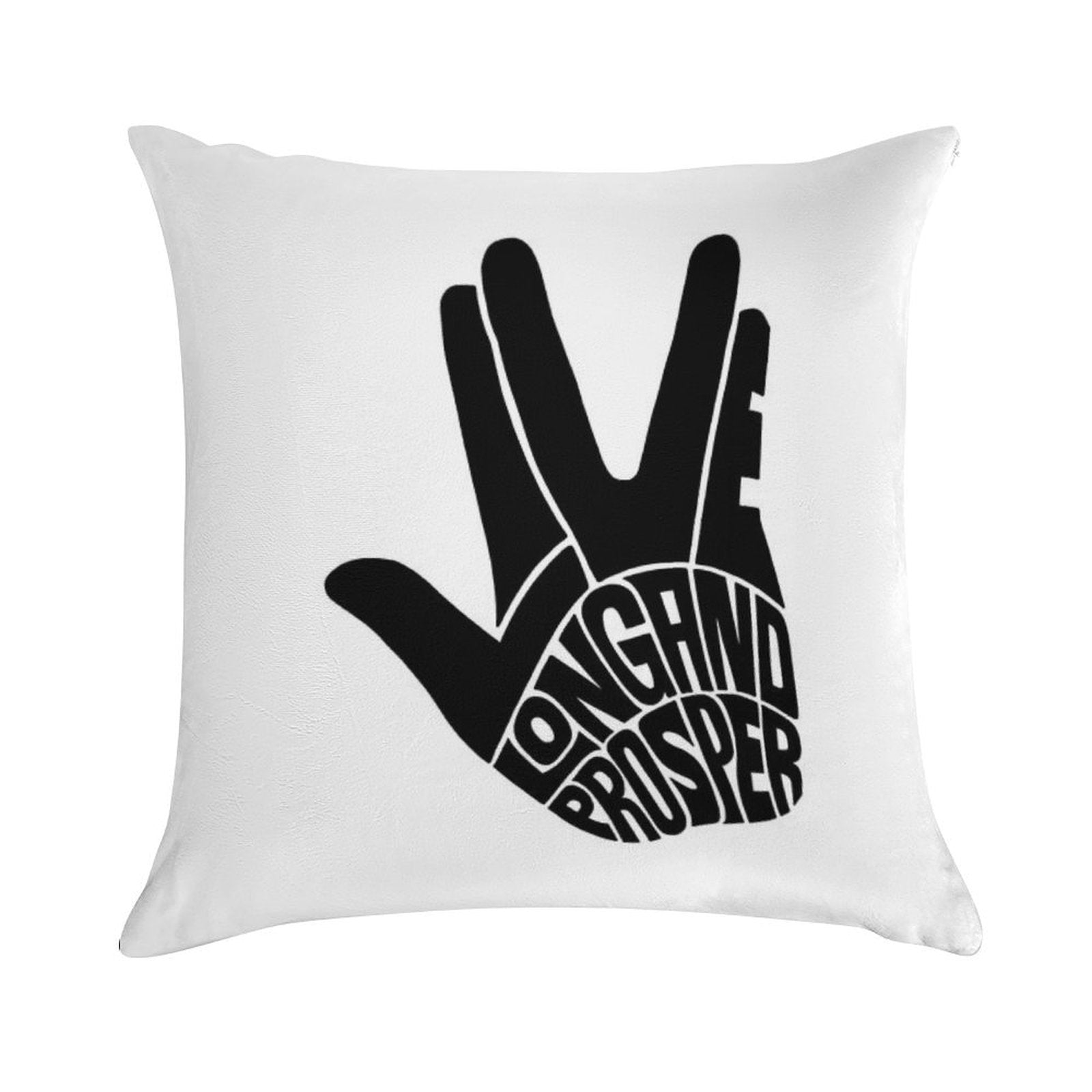 Star Trek Live Long And Prosper Soft Luxury Feel Throw Pillow
