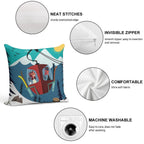 Les Arc Poster Soft Skin-Friendly Throw Pillow