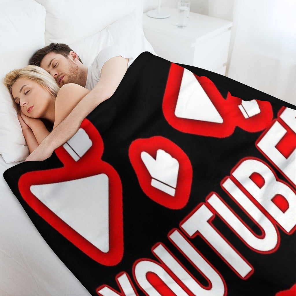 YouTuber Splash Design Velvety-soft Throw Blanket