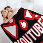 YouTuber Splash Design Velvety-soft Throw Blanket