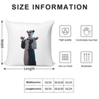 Terrifier Art The Clown Sunglasses Soft Shrink-Resistant Throw Pillow