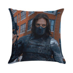 Hot Winter Soldier Soft Reinforced Edging Throw Pillow