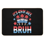 Bruh 4th Of July Popsicle  Toxin-Free Bath Mat