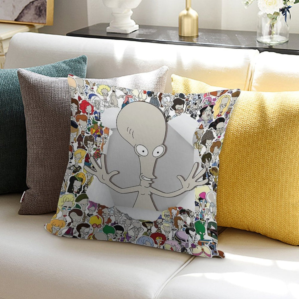 It's Me Roger! Soft Shrink-Resistant Throw Pillow