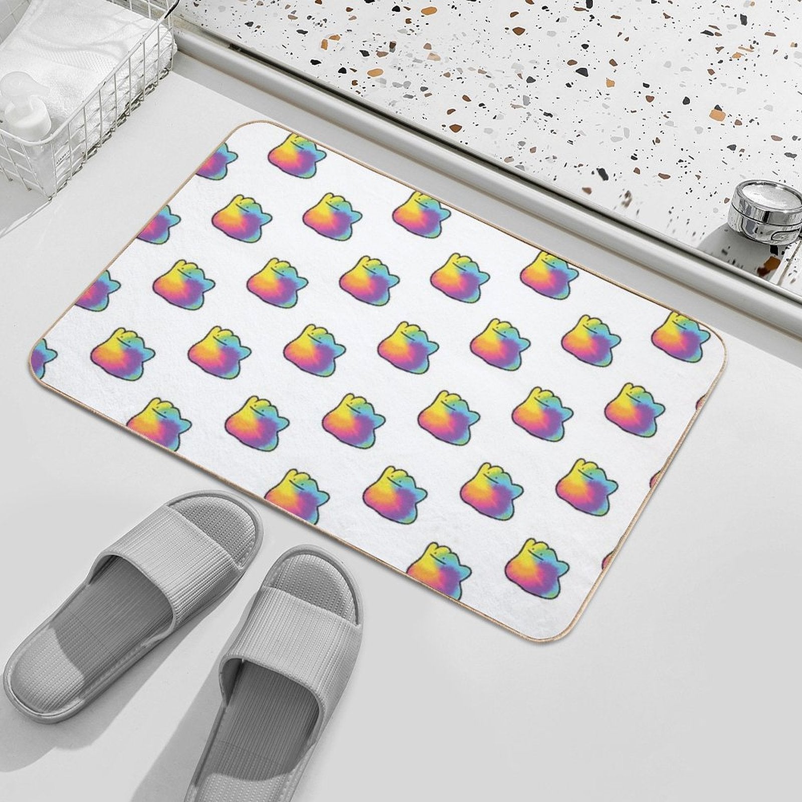 Ditto Tie-Dye  Non-Slip Bath Mat