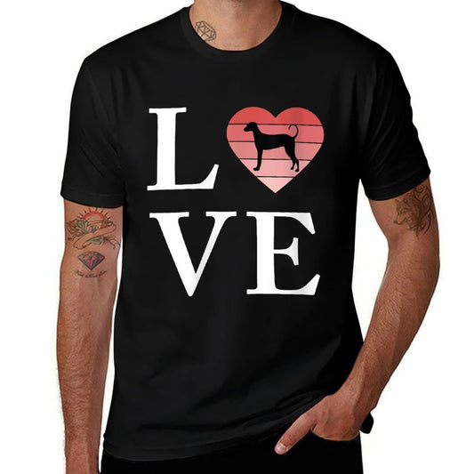 Womens Dog Breed Rajapalayam Word Love Typography Retro  Moisture-wicking T-Shirt