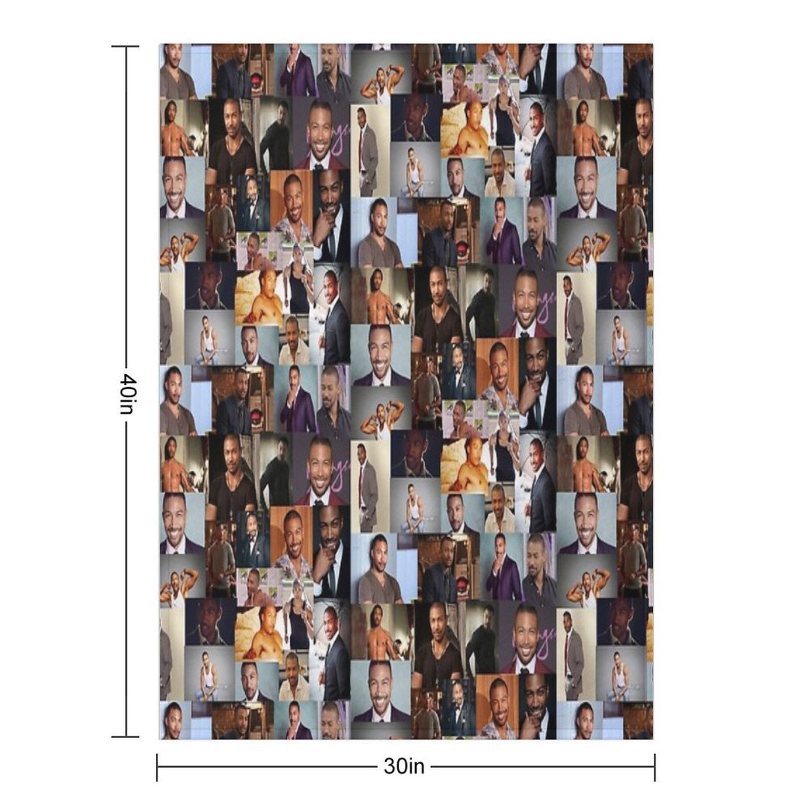 Charles Michael Davis Anti-pilling Throw Blanket