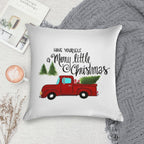 Merry Little Christmas Soft Durable Construction Throw Pillow