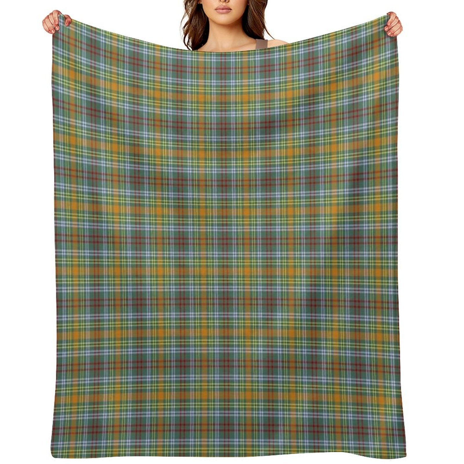 O'Brien Tartan Pattern Colorful Irish Plaid Durable Throw Blanket