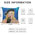 Jane at The Mirror Soft Fade-Resistant Throw Pillow