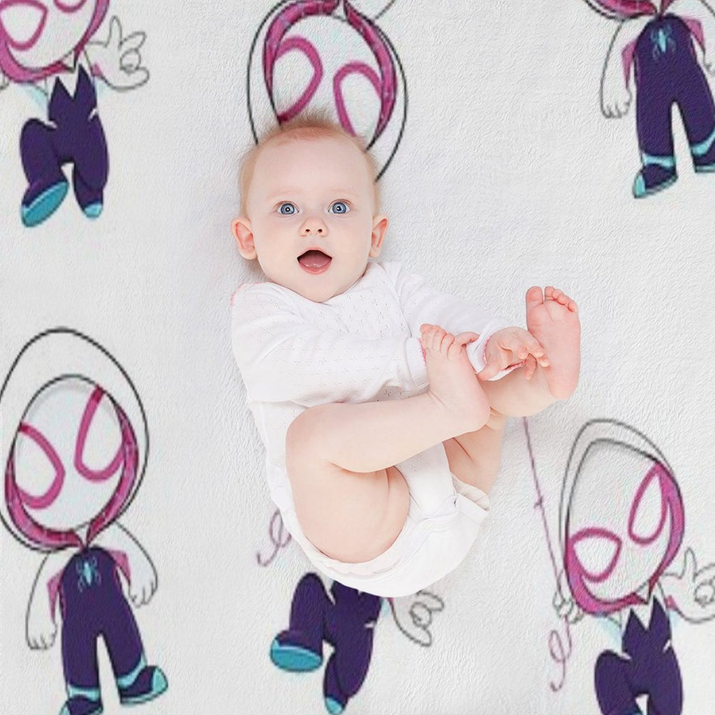 Gwen Little Spider Ghost, Baby Spidey Girl, Grl Pwr, Cartoon Ghost Spider Multi-functional Throw Blanket