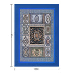Roman Mosaic - Light Blue Machine-washable Throw Blanket