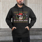 Shih Tzu Dog Reindeer Ugly Christmas Sweater Layering Staple Hoodie
