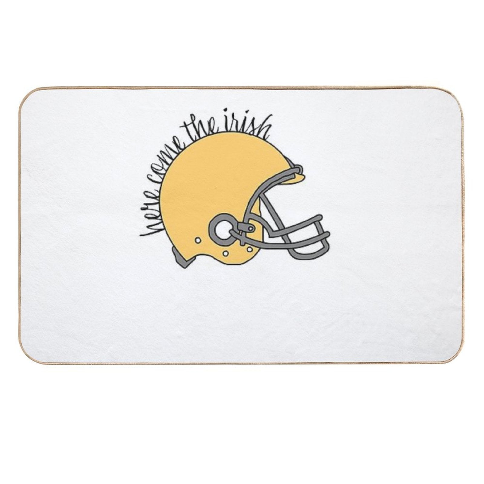 Golden Helmet  Fade-Resistant Bath Mat