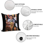 Collage of SZA Soft Decorative Cover Throw Pillow