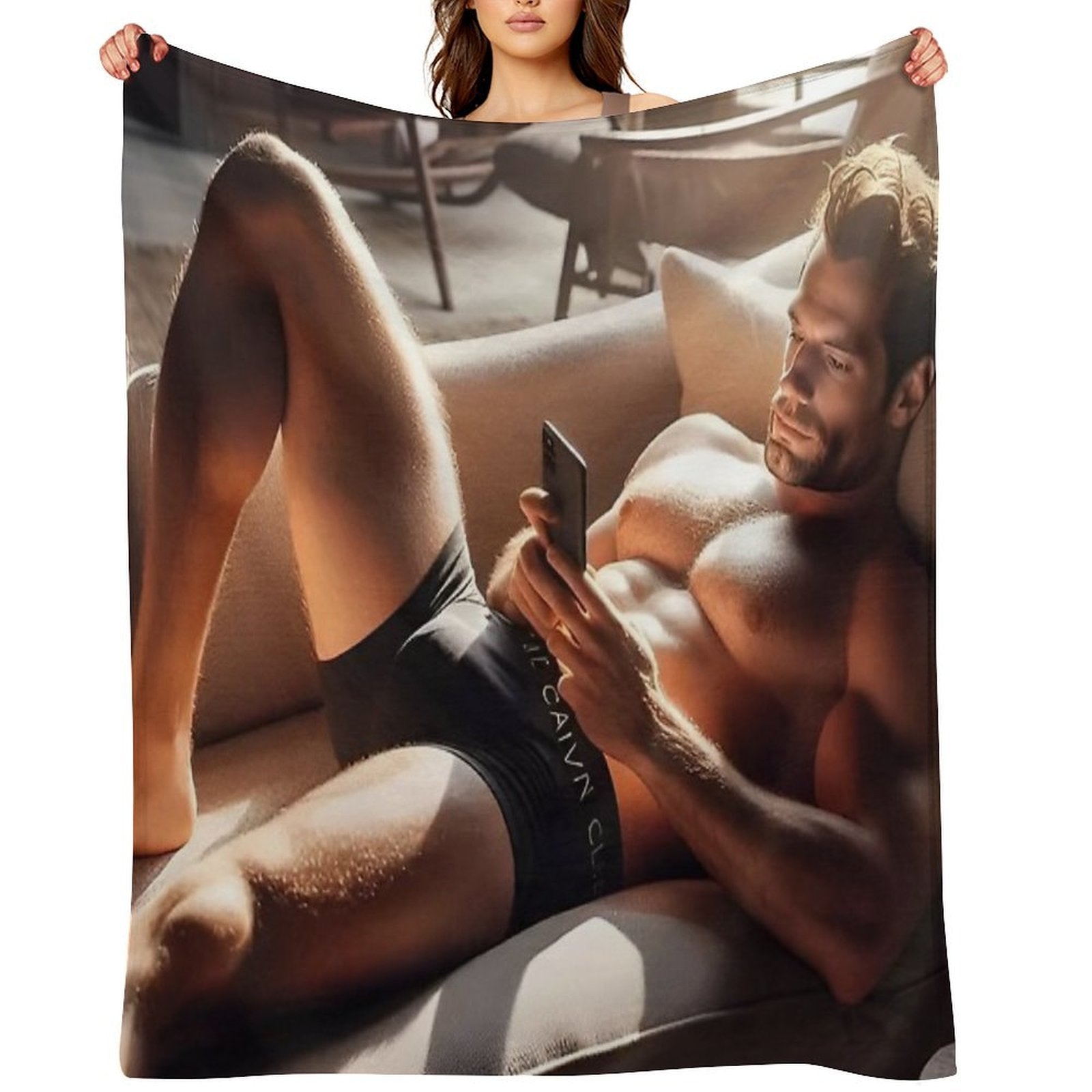 Henry Cavill Relaxing Machine-washable Throw Blanket