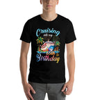 Cruising Into My 65th Birthday Family Cruise 65 Birthday  Affordable Price T-Shirt