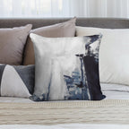 Navy 2 Soft High-Density Material Throw Pillow