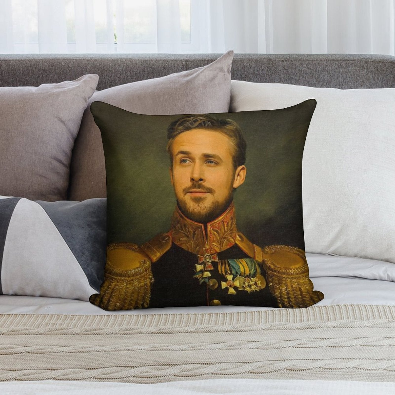 Ryan Gosling Soft Washable Throw Pillow