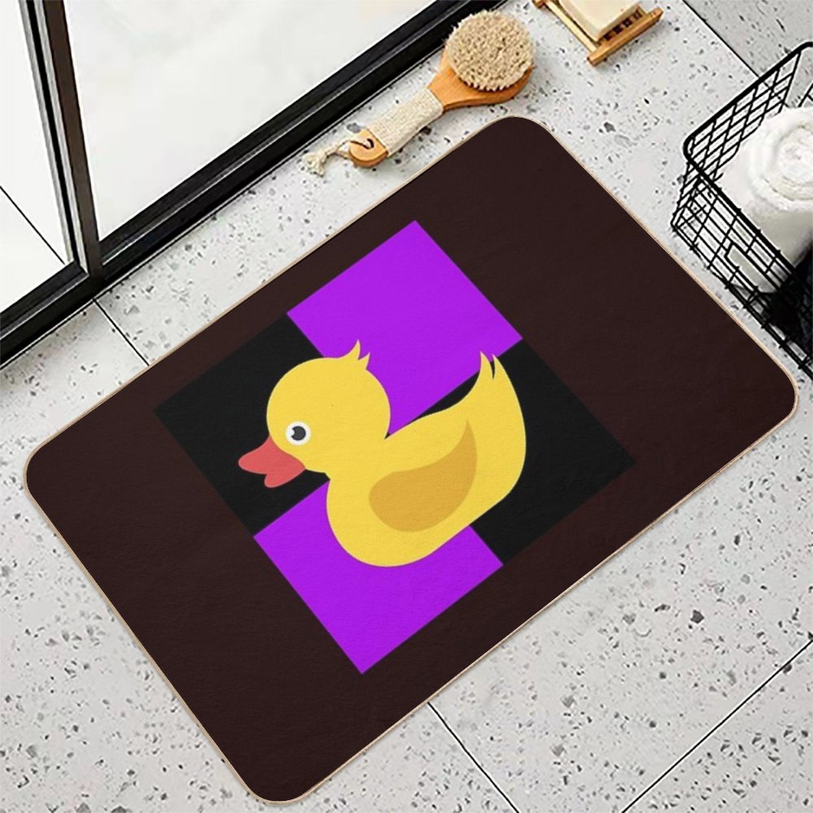 Ducky Grid  Slip-Resistant Bath Mat