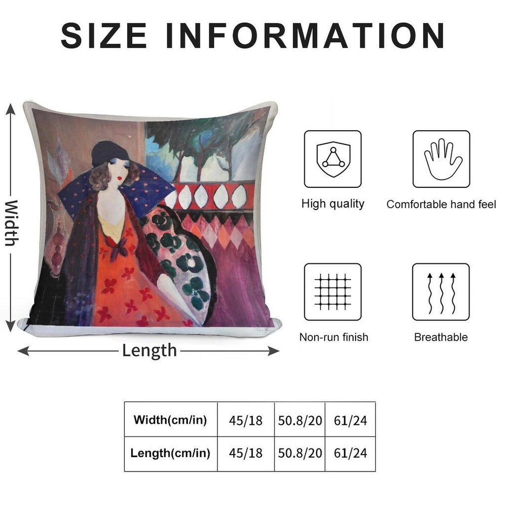 ITZCHAK TARKAY INDIGO CHAPEAU Soft Style Accent Throw Pillow