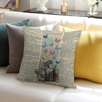 Alice In Wonderland - Let The Adventure Begin Soft Fade-Resistant Throw Pillow