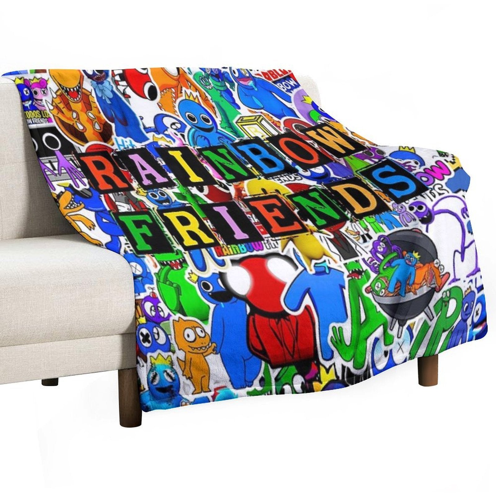 Rainbow Friends Premium Throw Blanket