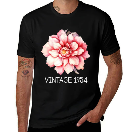 Vintage 1954 Classic Cherry Blossom Flower Art 70th Birthday  Quick-drying T-Shirt