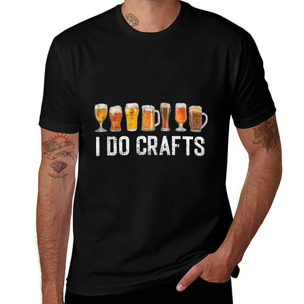 Craft Beer Vintage I Do Crafts Home Brew Art for Men Women  Stretchy T-Shirt