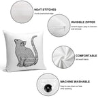 Books And Cats And Books And Cats Soft Fade-Resistant Throw Pillow