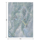 Killington Resort Trail Map Eco-conscious Throw Blanket