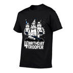 Star Wars Stormtrooper Party Hats Trio 4th Birthday Trooper  High-quality Stitching T-Shirt