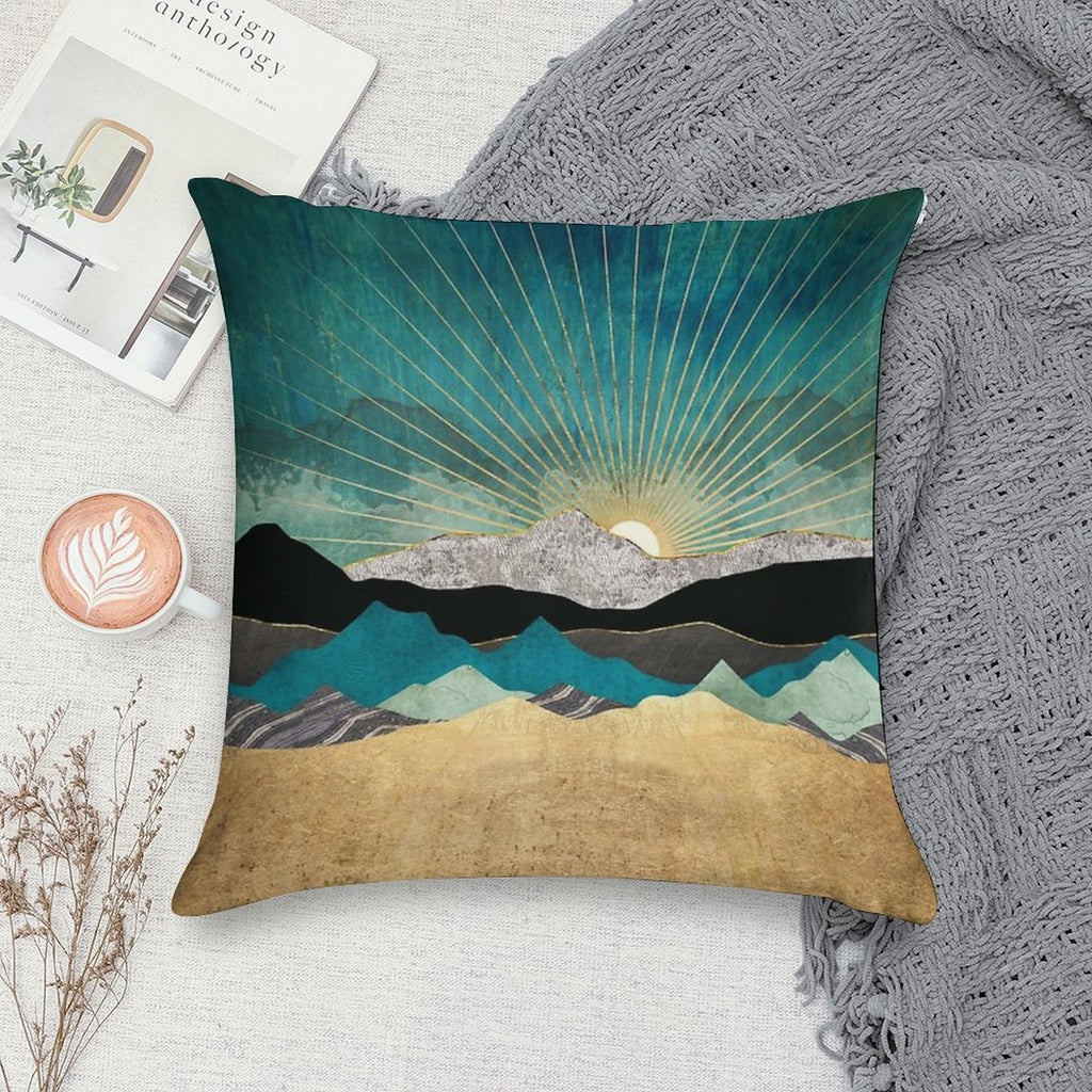 Peacock Vista Soft Easy Maintenance Throw Pillow