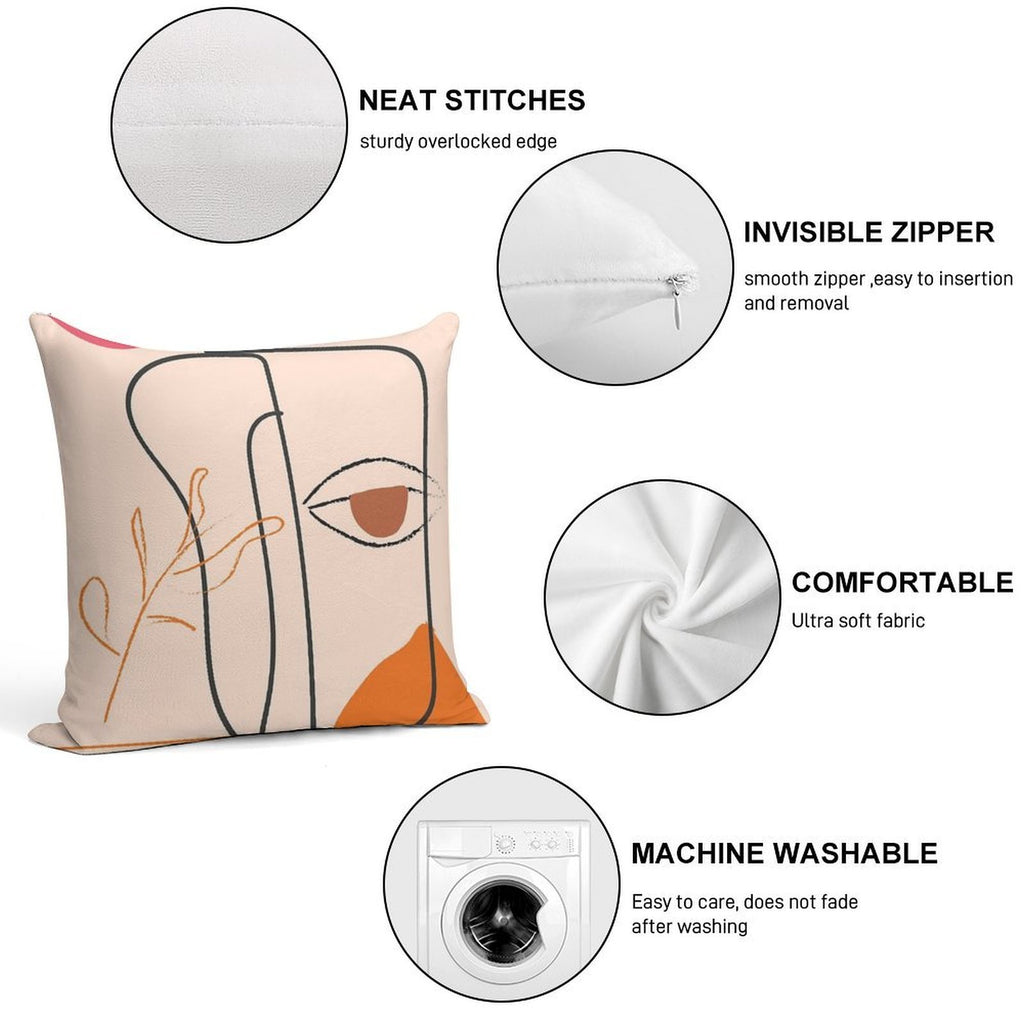 Minimal Soft Fade-Resistant Throw Pillow