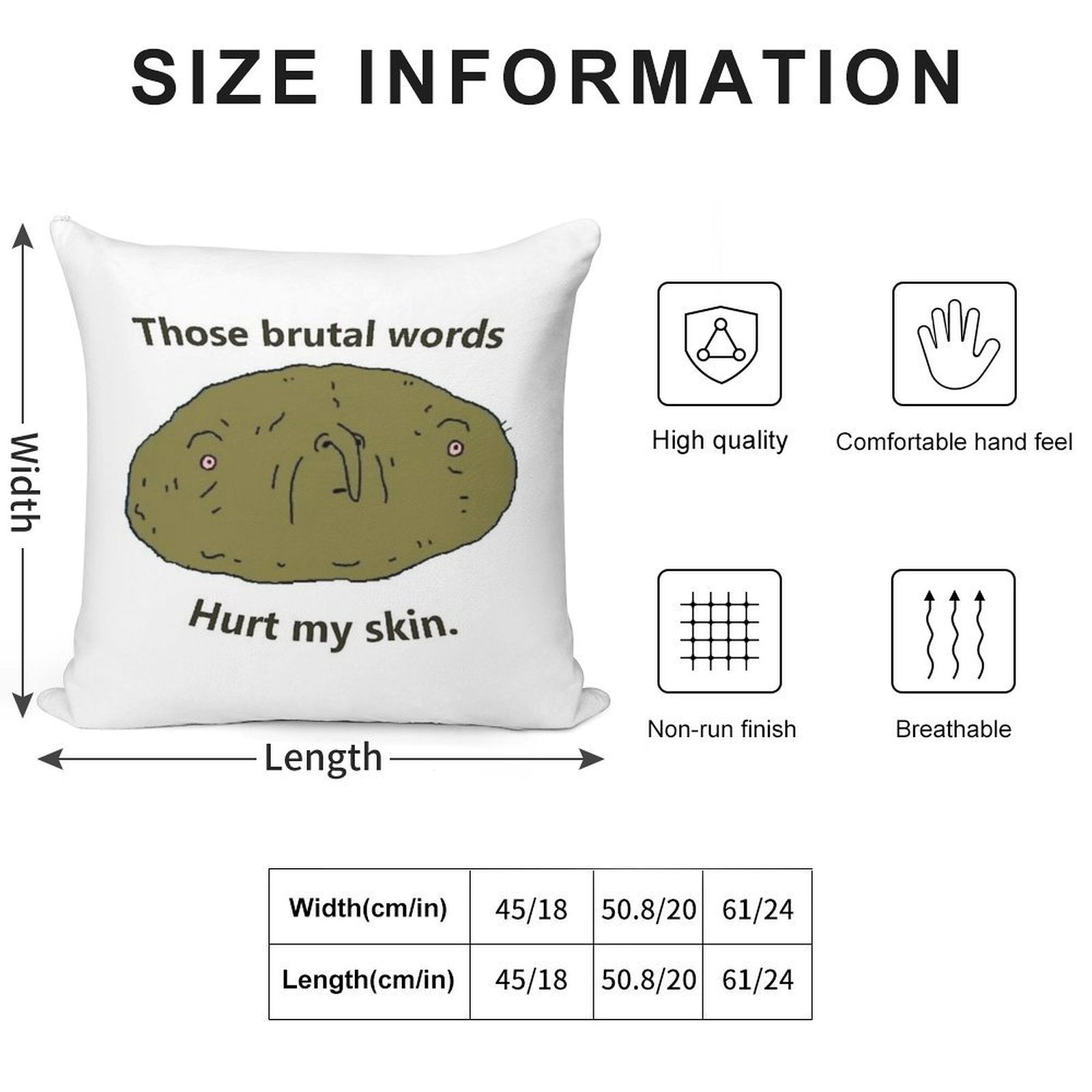 Big Lez Clarence Face Soft Easy Maintenance Throw Pillow