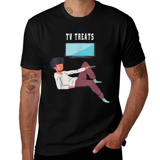 TV Television Movie Film Series Lover Retro Relax Lazy Show  Wrinkle-resistant T-Shirt