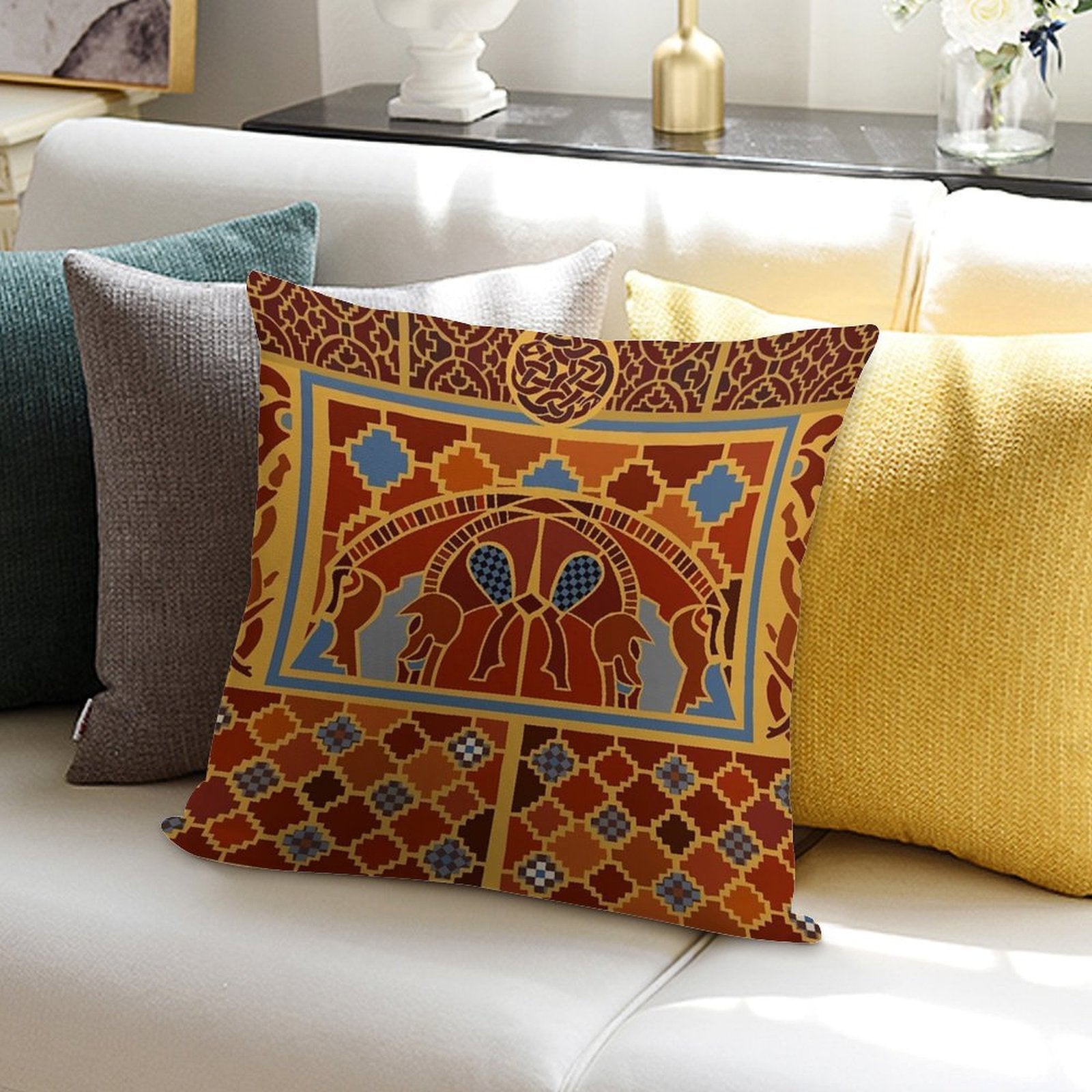 Imagining Sutton Hoo The Boars Soft Style Accent Throw Pillow