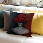 Black Forest Lady ART 2.0 Soft Skin-Friendly Throw Pillow