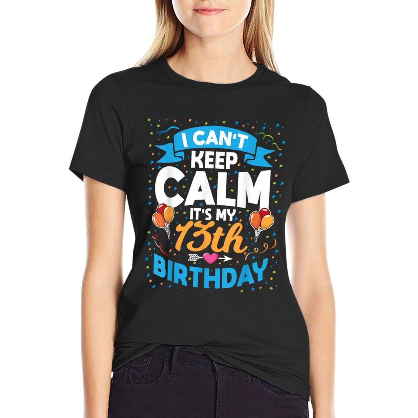 13 Year Old Gift I Can't Keep Calm It's My 13th Birthday  Soft T-Shirt