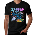 Dad Of The Birthday Girl Sea Fish Ocean Aquarium  Graphic-printed T-Shirt