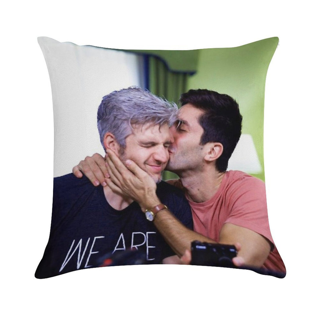 Bromance Is Romance Soft Reinforced Edging Throw Pillow