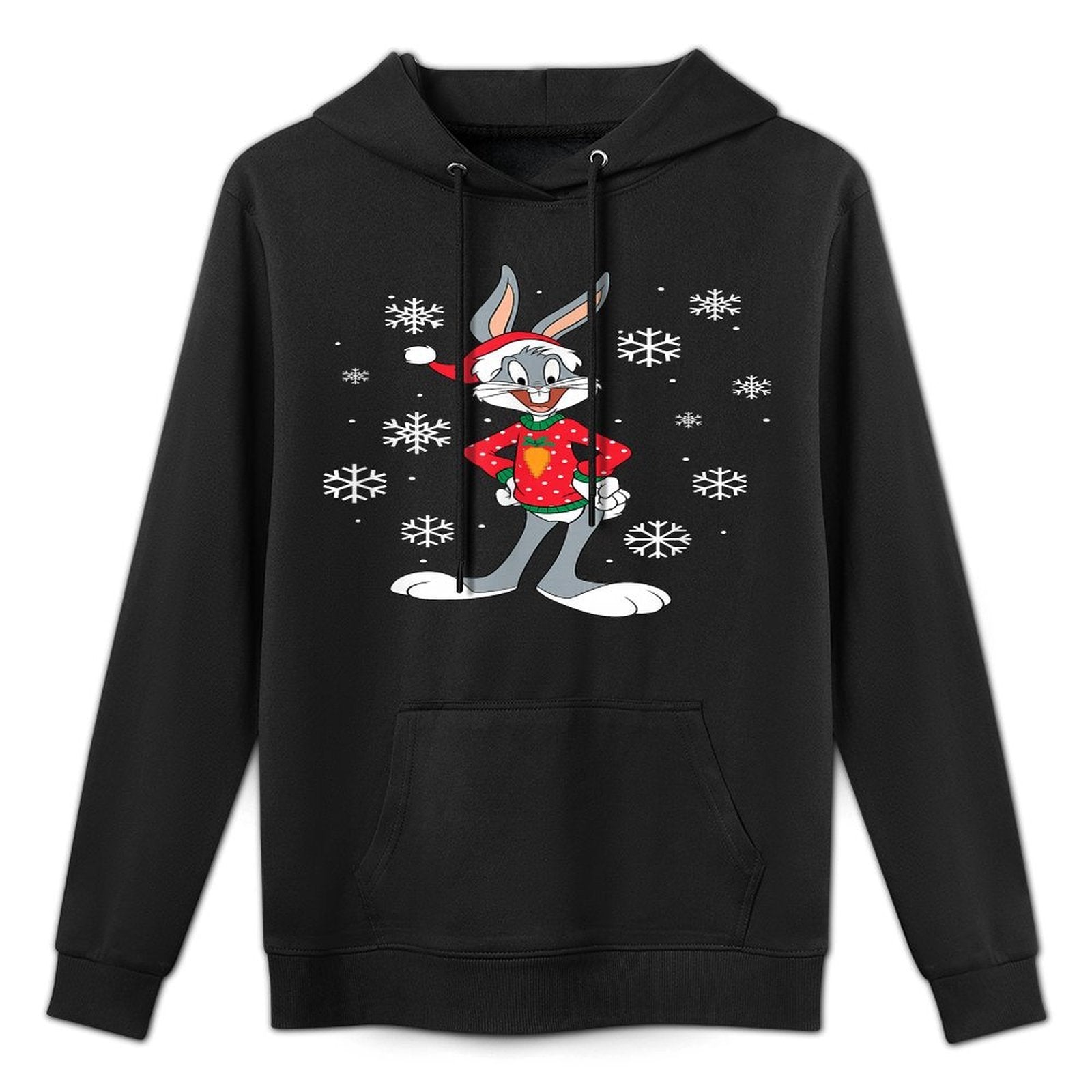 Looney Tunes Bugs Bunny Wearing An Ugly Christmas Sweater Pilling-Resistant Hoodie