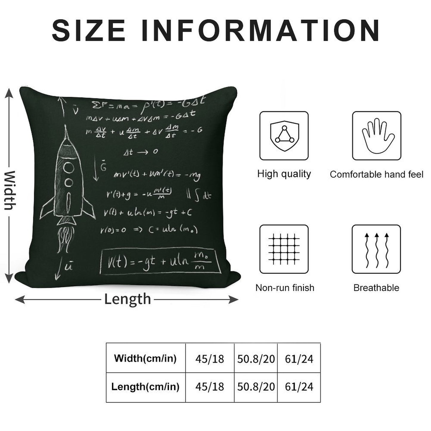 Rocket Science Soft Bedroom Essential Throw Pillow