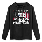 This Is My Pride USA American 4th Of July On Back Shape Retention Hoodie