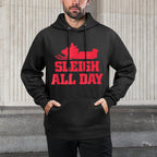Snowmobile Christmas Sleigh All Day All-Day Comfort Hoodie