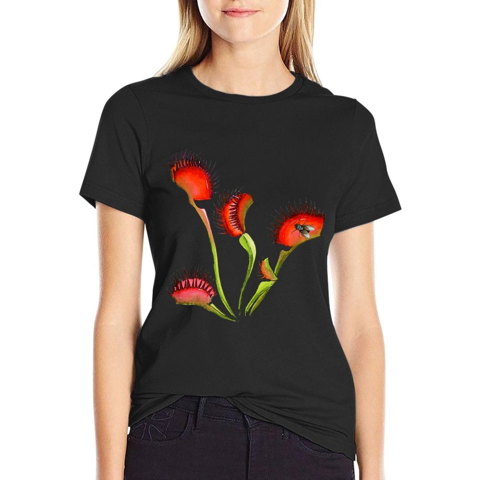 Botanical Carnivorous Plants Venus Flytrap T-shirt  Vintage-inspired T-Shirt