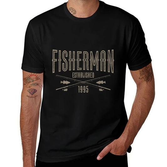 30 Year Old Fisherman Fishing 1995 30th Birthday  Easy-care T-Shirt