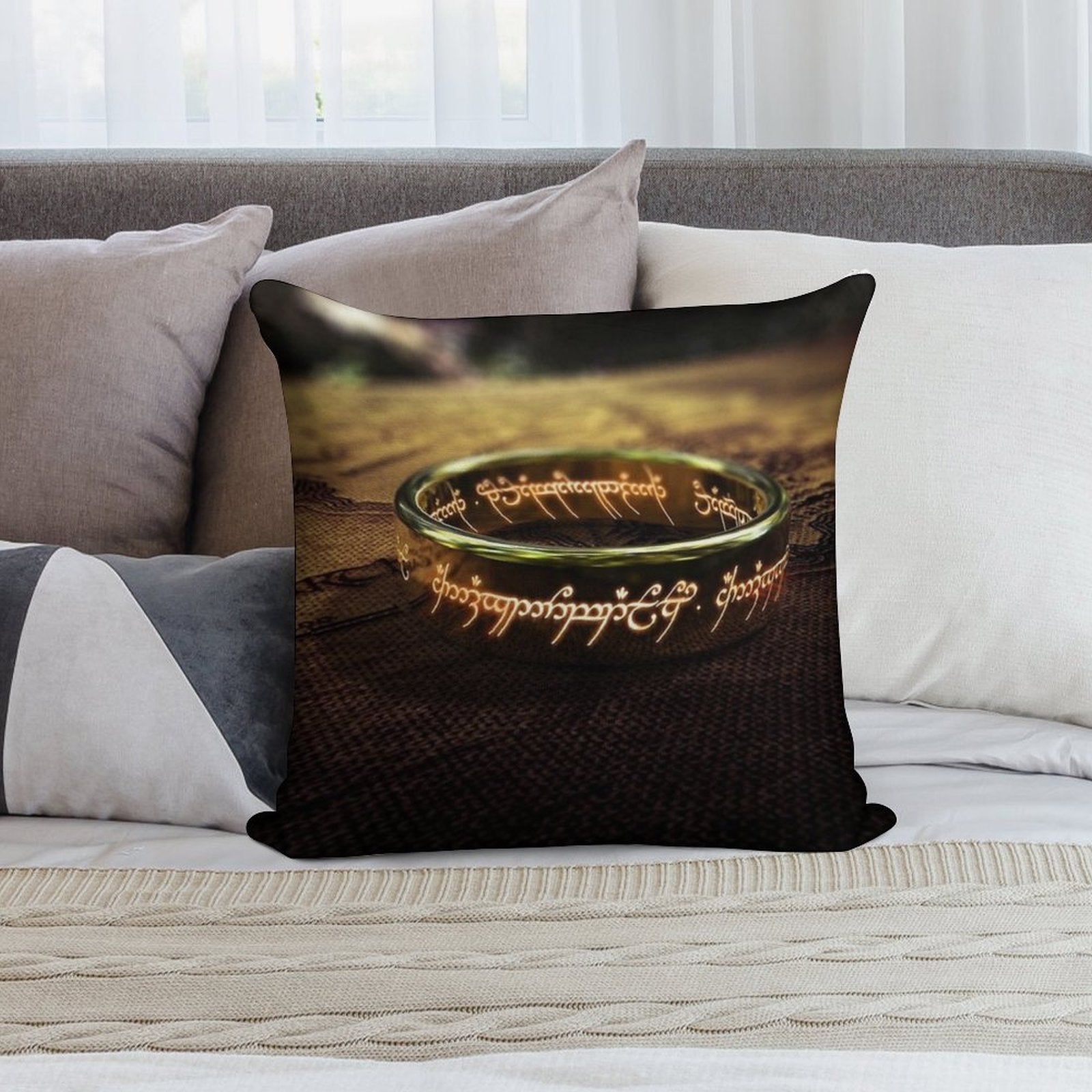Lord of The Ring Soft Luxury Feel Throw Pillow